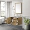 James Martin Vanities Laurent 36in Single Vanity, Light Natural Oak w/ 3 CM Carrara Marble Top 545-V36-LNO-3CAR - alternate 3
